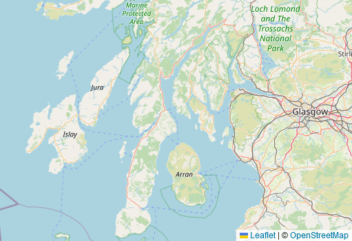 Generic map of Western Scotland