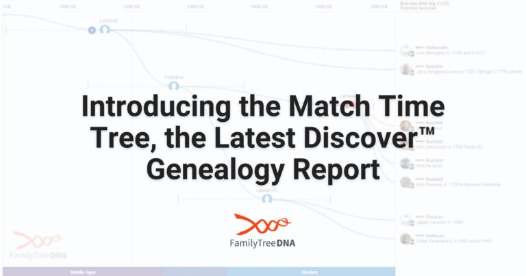 Announcing FTDNA's New Match Time Tree report