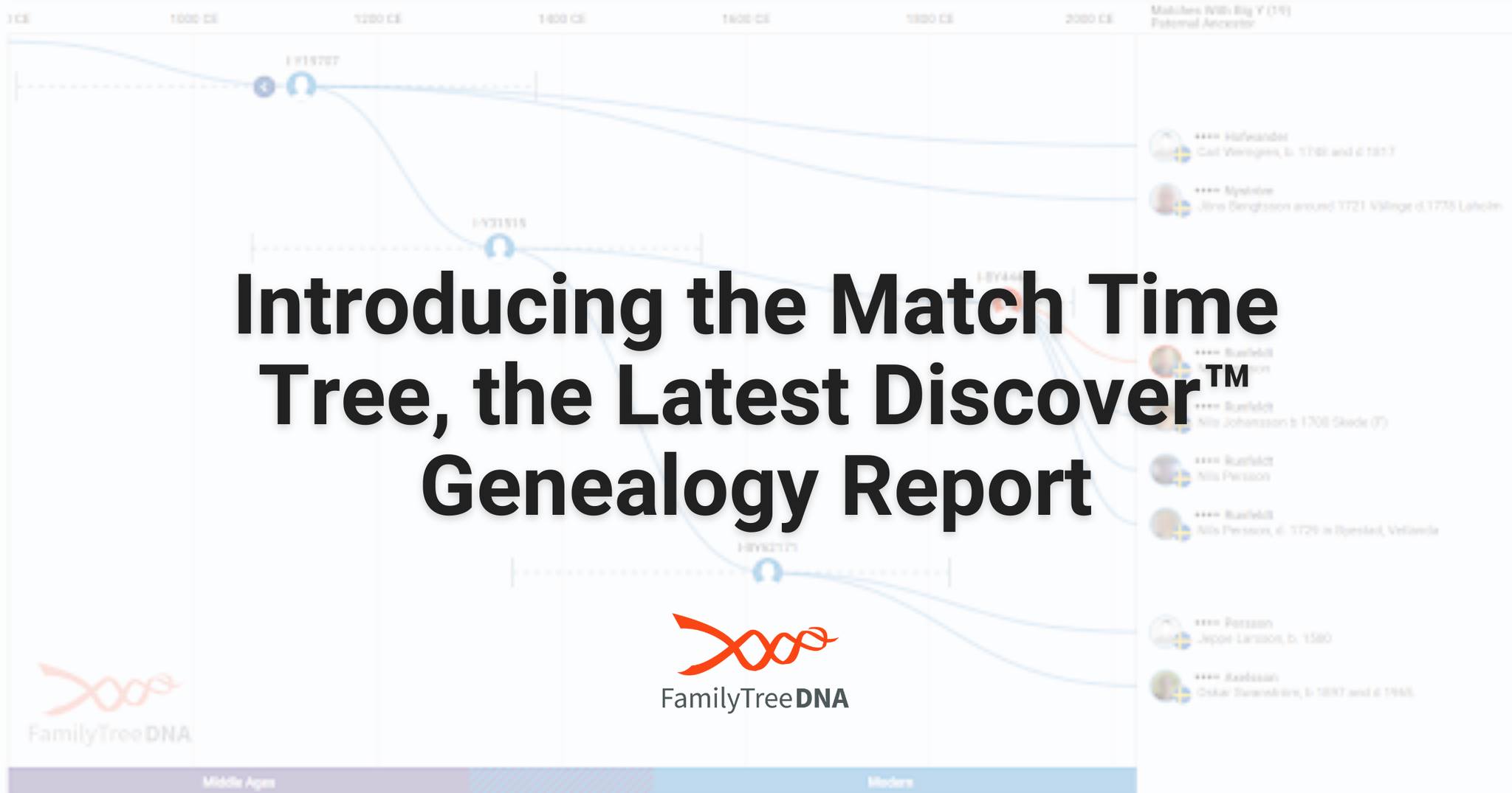 FTDNA’s New Match Time Tree is the Latest Discover™ Genealogy Report