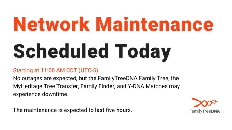 FTDNA maintenance today